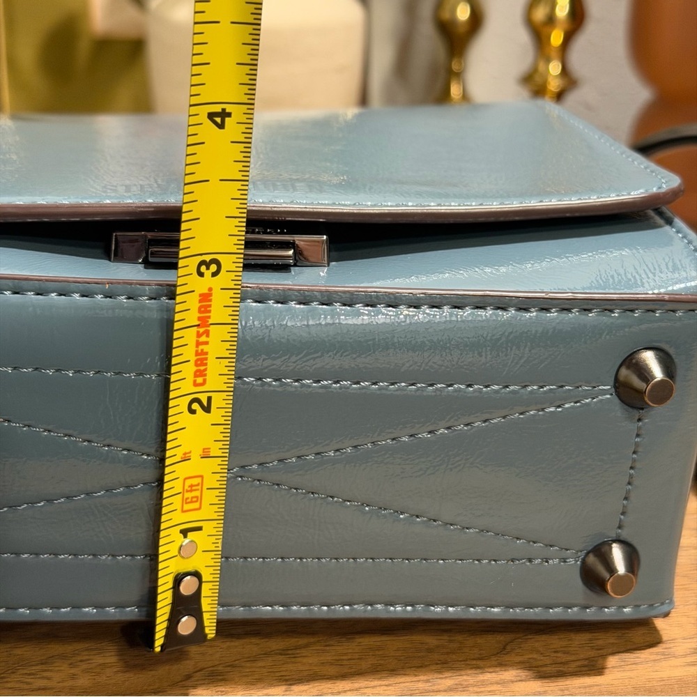 Steve Madden Small Blue Crossbody Shoulder Bag Purse Going Out Event Party Chic - Picture 9 of 11